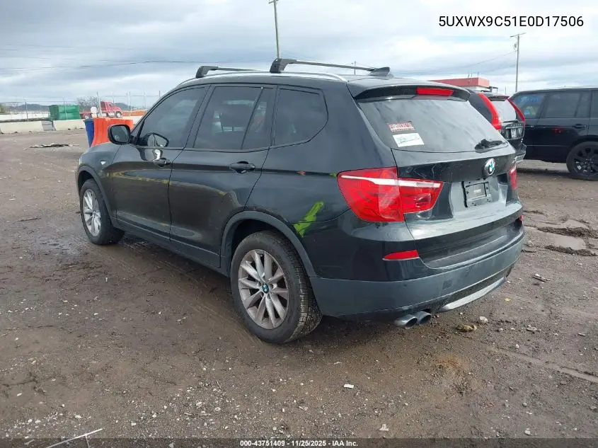 5UXWX9C51E0D17506 2014 BMW X3 xDrive28I