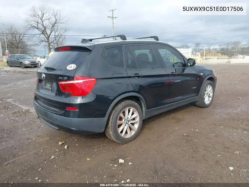 5UXWX9C51E0D17506 2014 BMW X3 xDrive28I