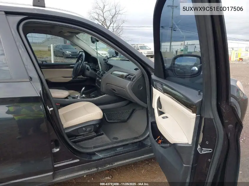 5UXWX9C51E0D17506 2014 BMW X3 xDrive28I