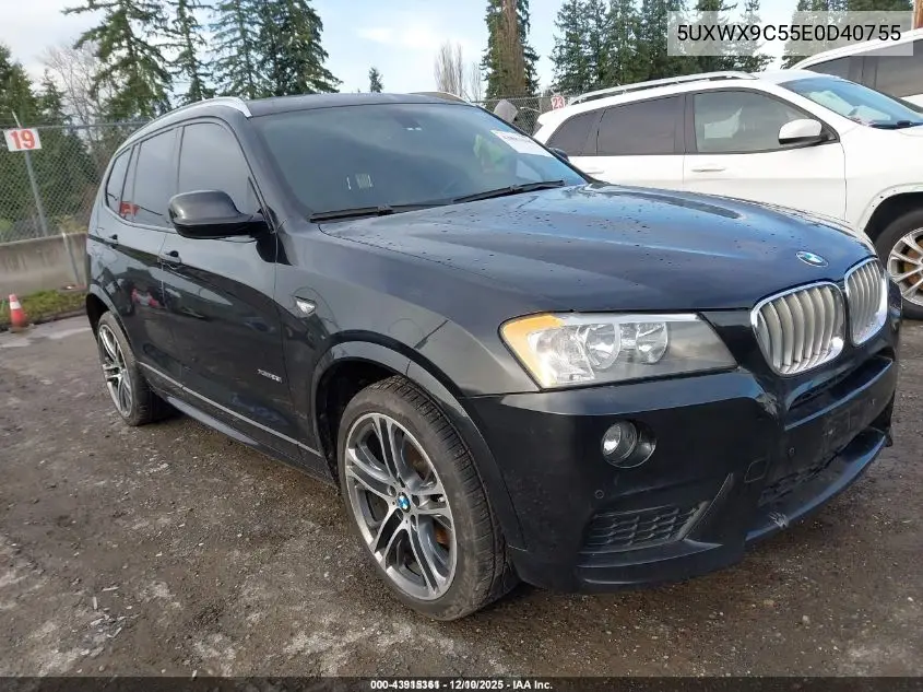 5UXWX9C55E0D40755 2014 BMW X3 xDrive28I