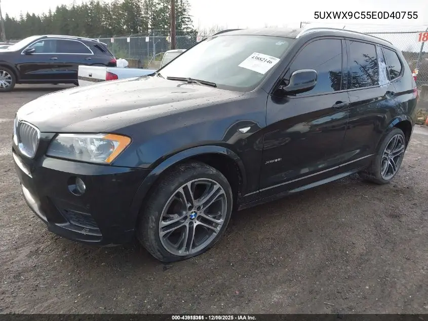 5UXWX9C55E0D40755 2014 BMW X3 xDrive28I