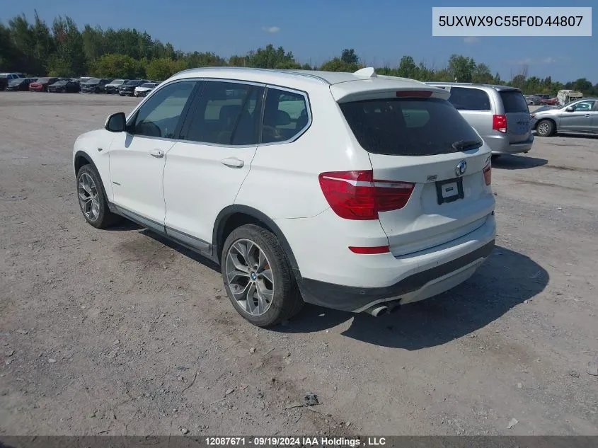 5UXWX9C55F0D44807 2015 BMW X3