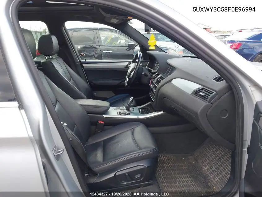 5UXWY3C58F0E96994 2015 BMW X3 xDrive28D