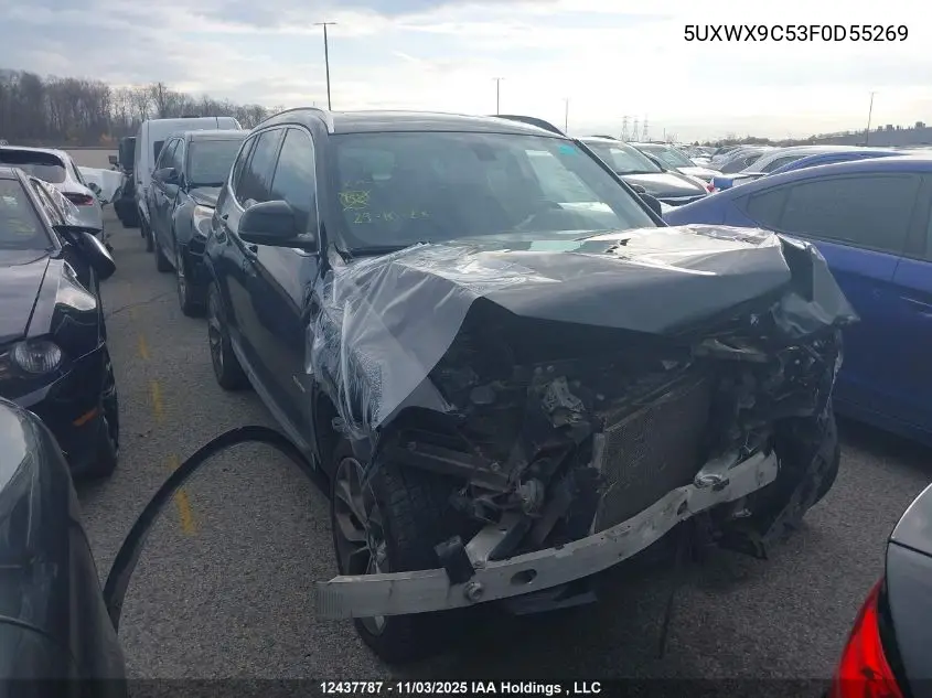 5UXWX9C53F0D55269 2015 BMW X3 xDrive28I