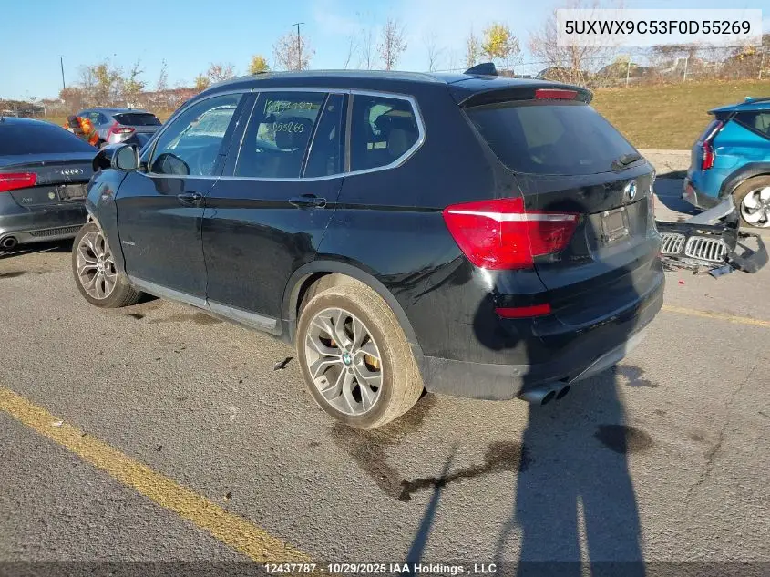 5UXWX9C53F0D55269 2015 BMW X3 xDrive28I