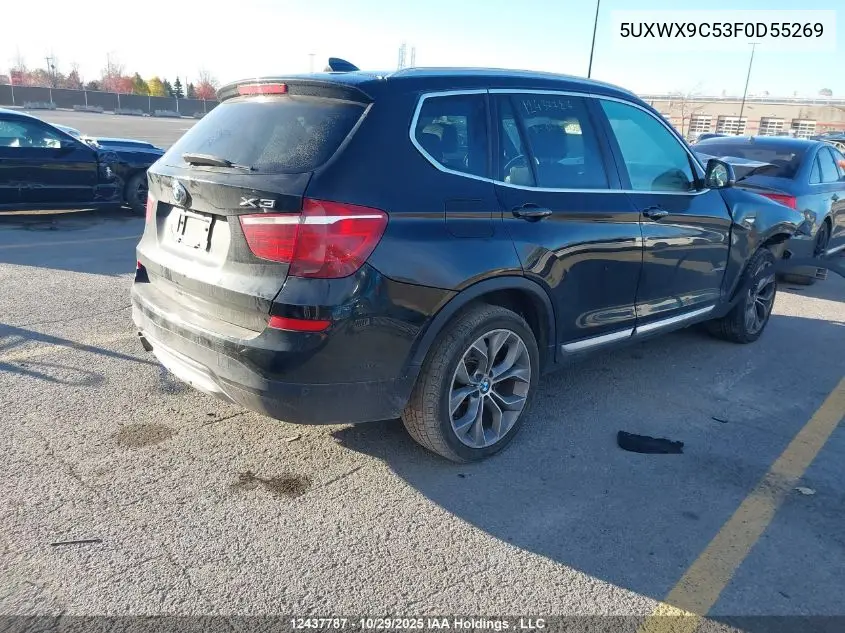 5UXWX9C53F0D55269 2015 BMW X3 xDrive28I