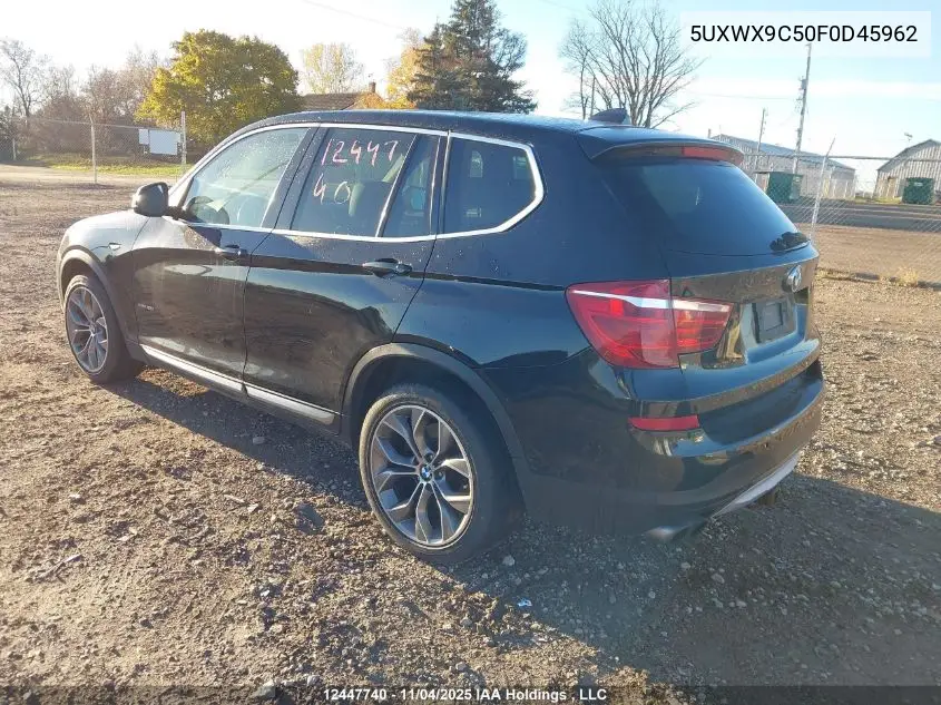 5UXWX9C50F0D45962 2015 BMW X3 xDrive28I