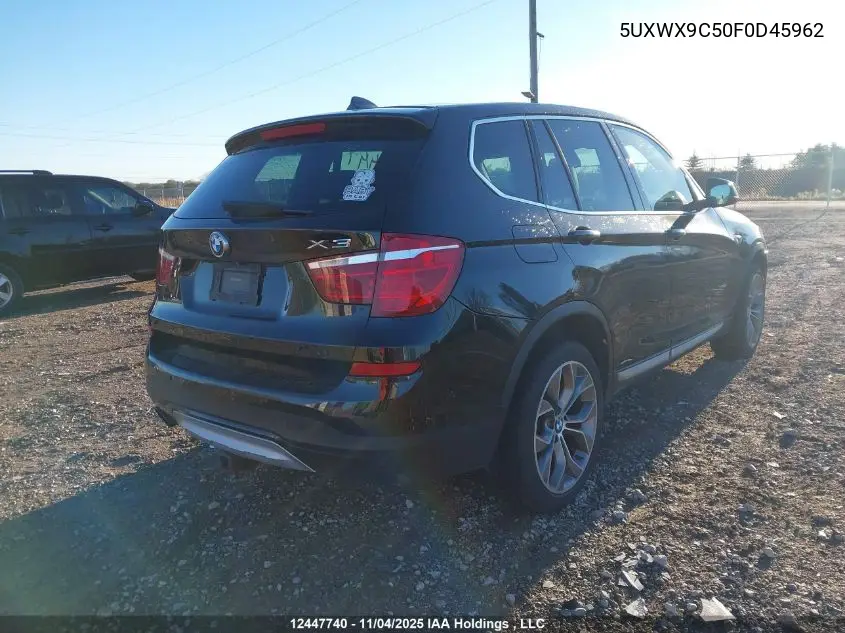 5UXWX9C50F0D45962 2015 BMW X3 xDrive28I