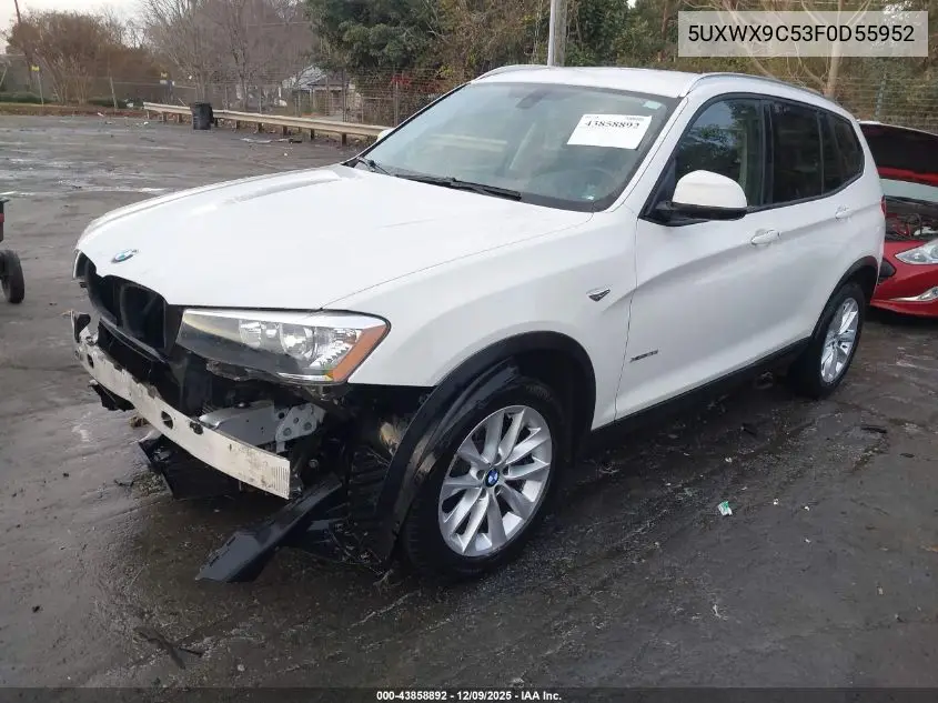 5UXWX9C53F0D55952 2015 BMW X3 xDrive28I