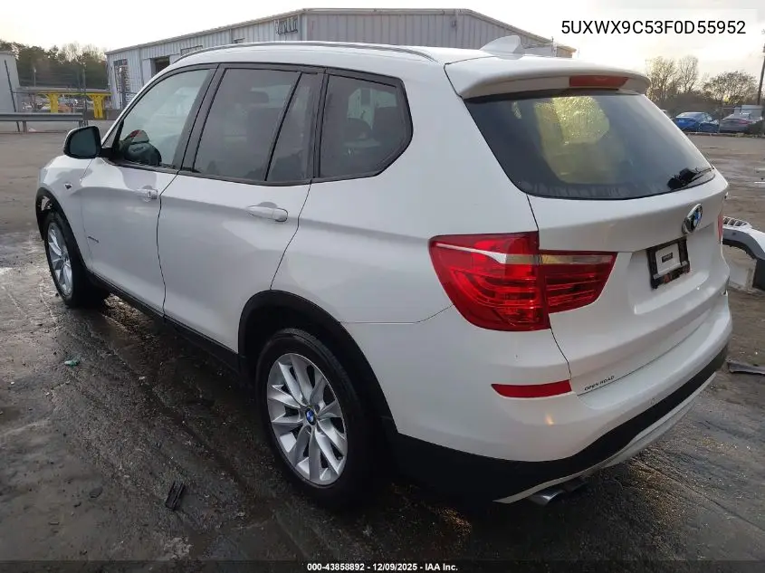 5UXWX9C53F0D55952 2015 BMW X3 xDrive28I