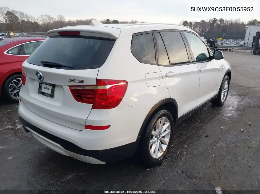 5UXWX9C53F0D55952 2015 BMW X3 xDrive28I