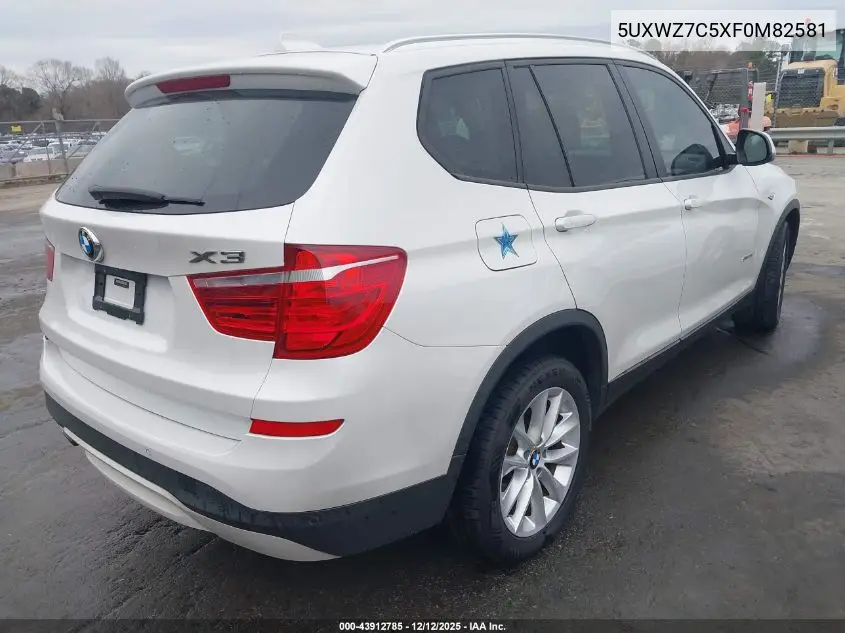 5UXWZ7C5XF0M82581 2015 BMW X3 Sdrive28I
