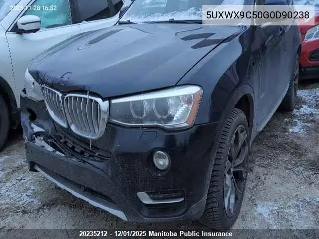 5UXWX9C50G0D90238 2016 BMW X3 28I