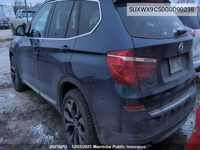 5UXWX9C50G0D90238 2016 BMW X3 28I