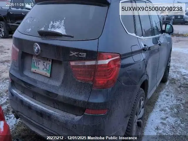 5UXWX9C50G0D90238 2016 BMW X3 28I