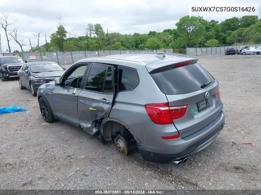 5UXWX7C57G0S16426 2016 BMW X3 xDrive35I