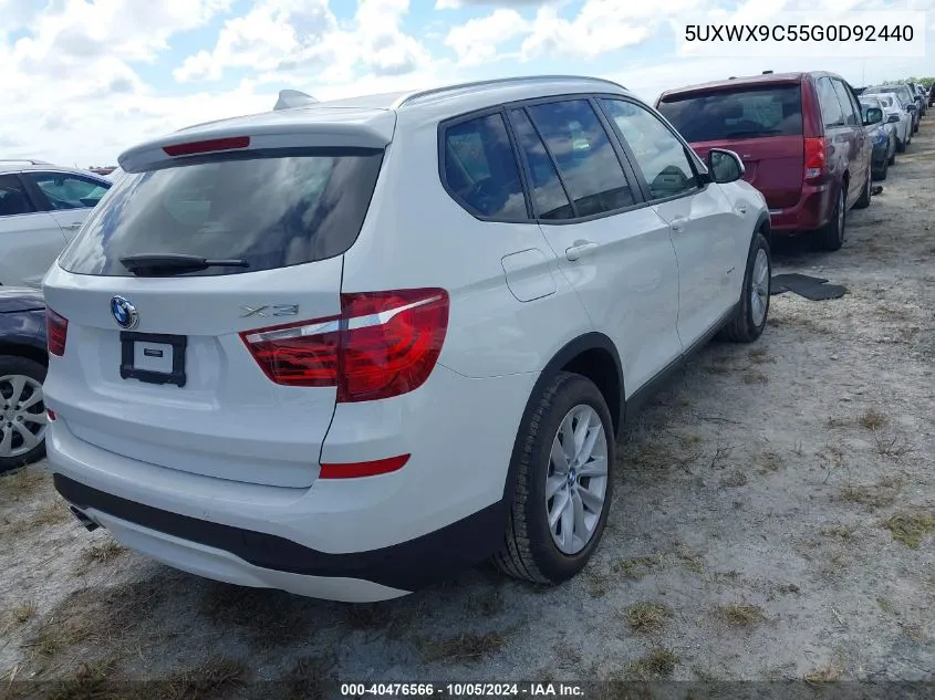 5UXWX9C55G0D92440 2016 BMW X3 xDrive28I