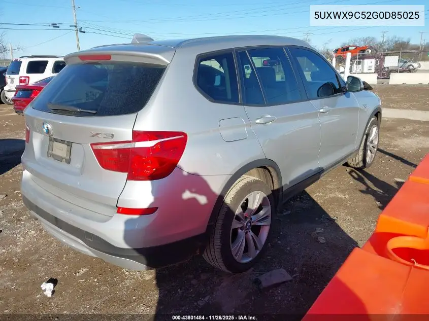 5UXWX9C52G0D85025 2016 BMW X3 xDrive28I