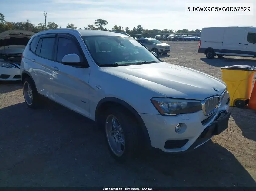 5UXWX9C5XG0D67629 2016 BMW X3 xDrive28I