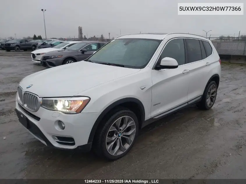 5UXWX9C32H0W77366 2017 BMW X3 xDrive28I