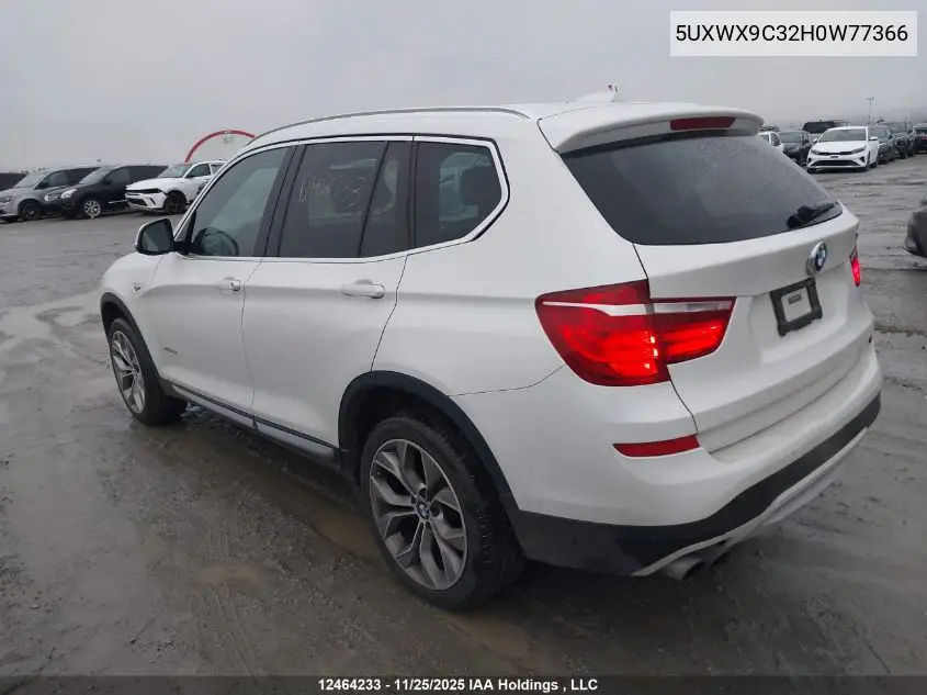 5UXWX9C32H0W77366 2017 BMW X3 xDrive28I