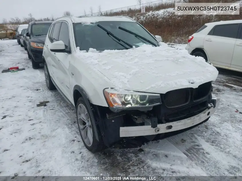 5UXWX9C35H0T23745 2017 BMW X3 2.8I