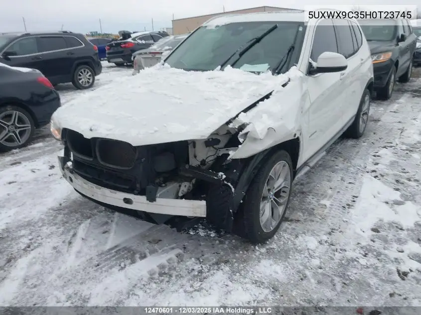 5UXWX9C35H0T23745 2017 BMW X3 2.8I