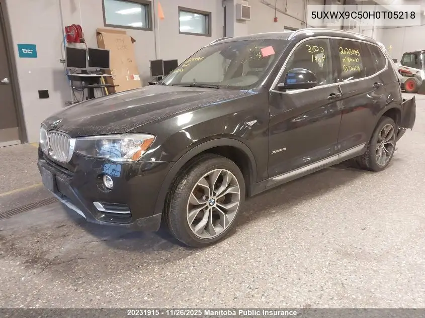 5UXWX9C50H0T05218 2017 BMW X3 28I