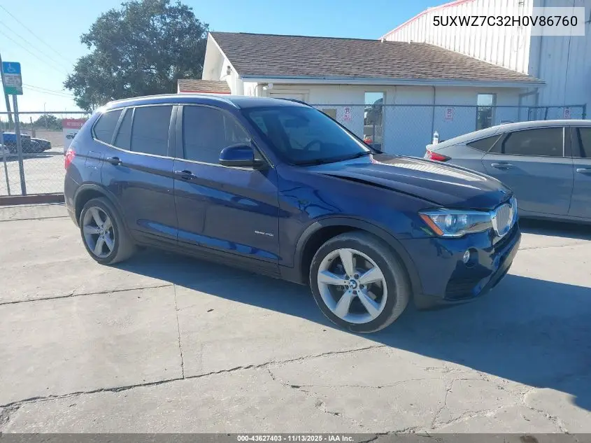 5UXWZ7C32H0V86760 2017 BMW X3 Sdrive28I