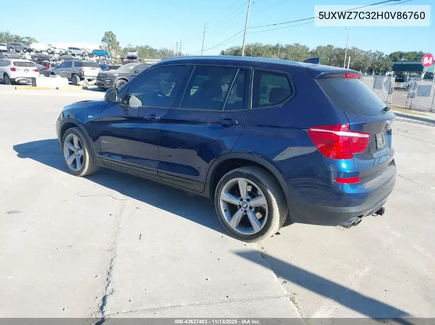 5UXWZ7C32H0V86760 2017 BMW X3 Sdrive28I