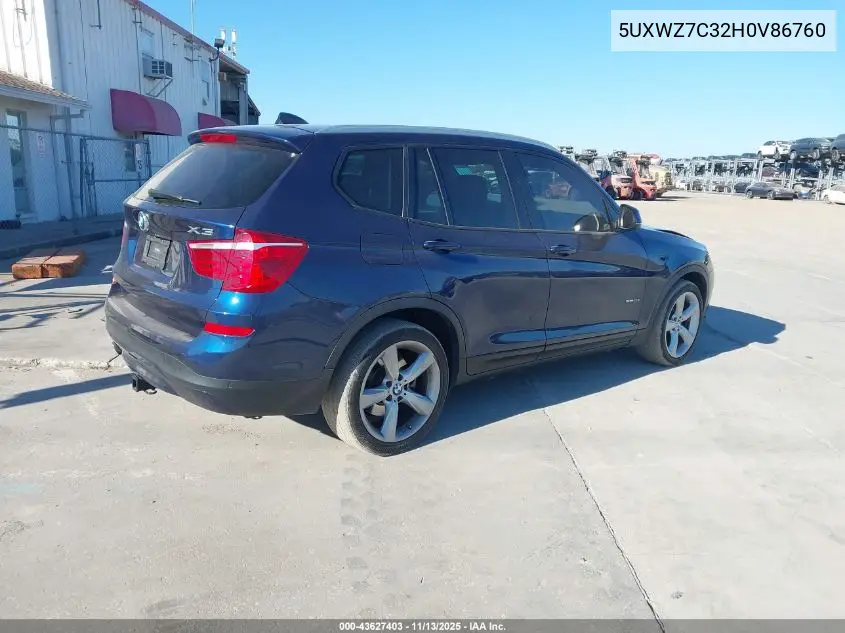 5UXWZ7C32H0V86760 2017 BMW X3 Sdrive28I