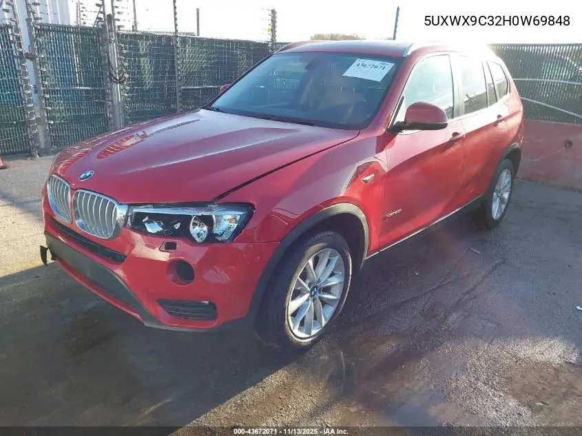 5UXWX9C32H0W69848 2017 BMW X3 xDrive28I