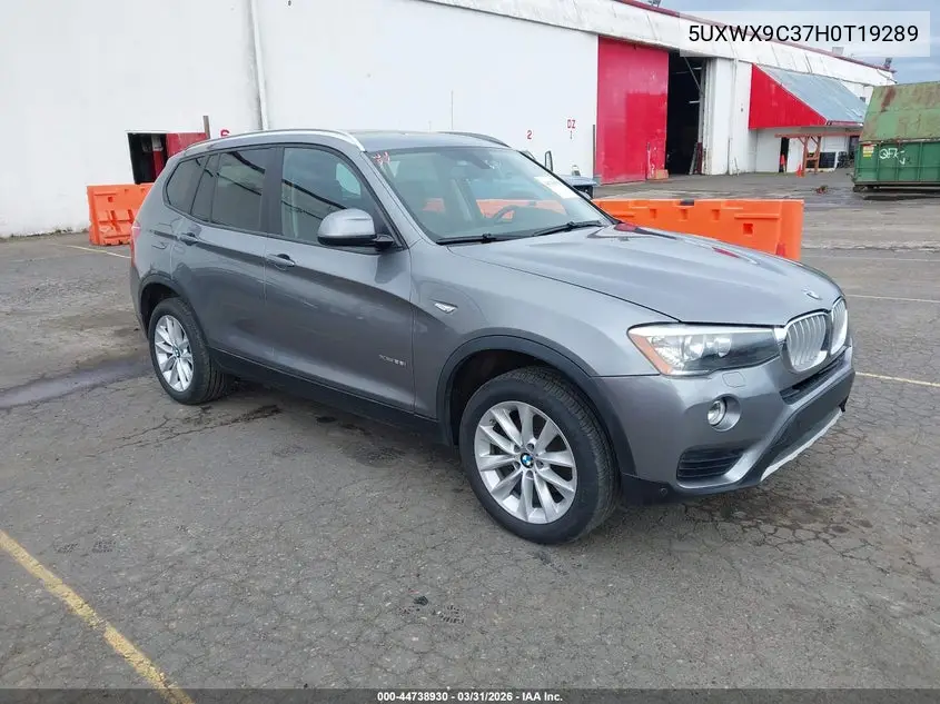 5UXWX9C37H0T19289 2017 BMW X3 xDrive28I