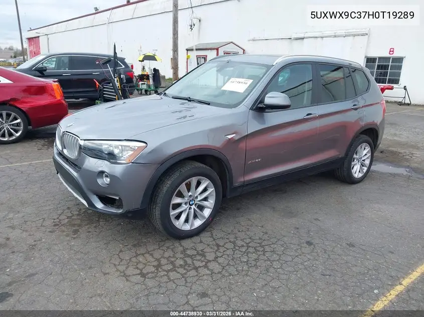 5UXWX9C37H0T19289 2017 BMW X3 xDrive28I
