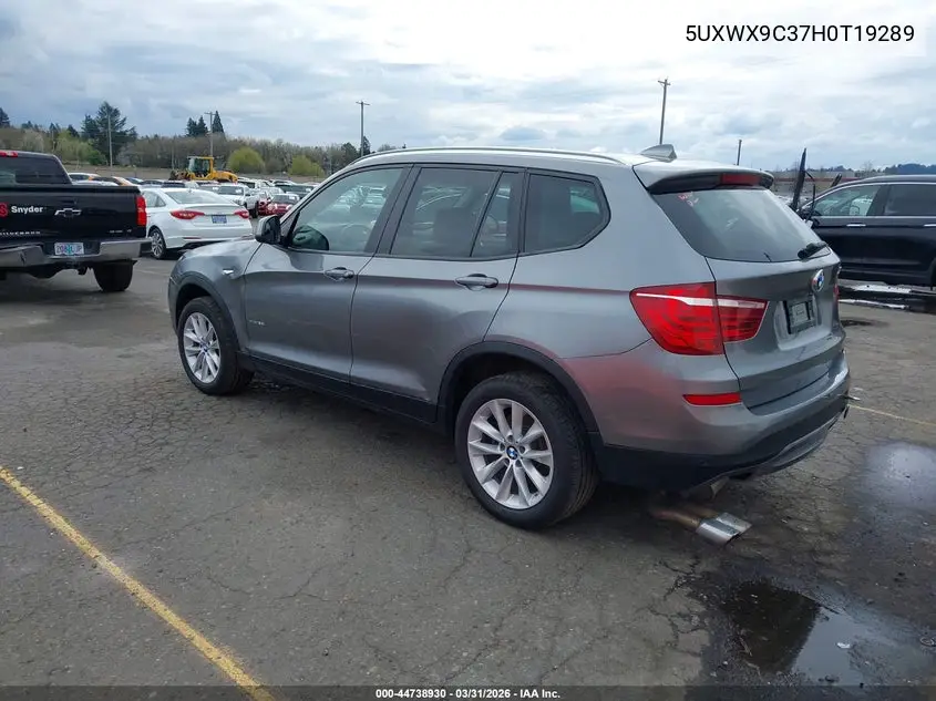 5UXWX9C37H0T19289 2017 BMW X3 xDrive28I