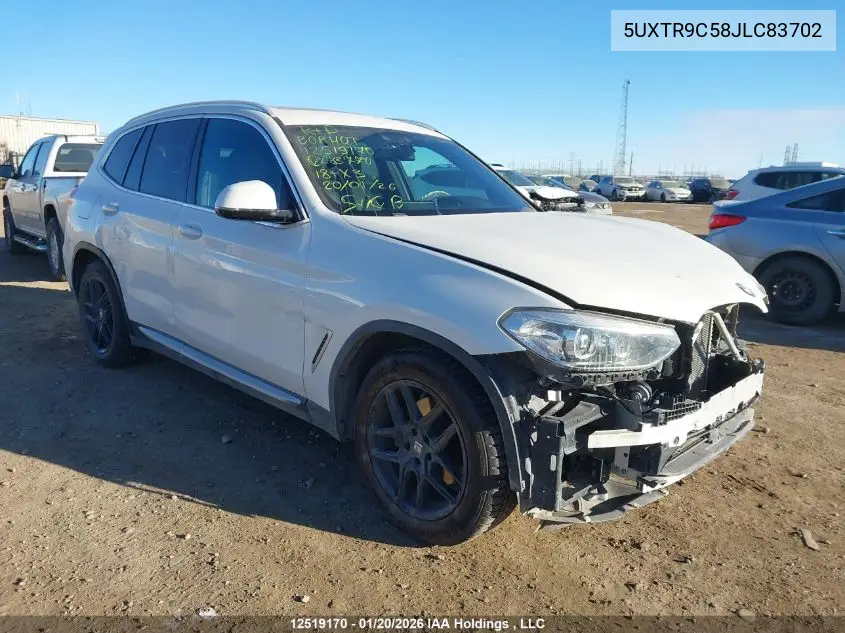 5UXTR9C58JLC83702 2018 BMW X3 xDrive30I