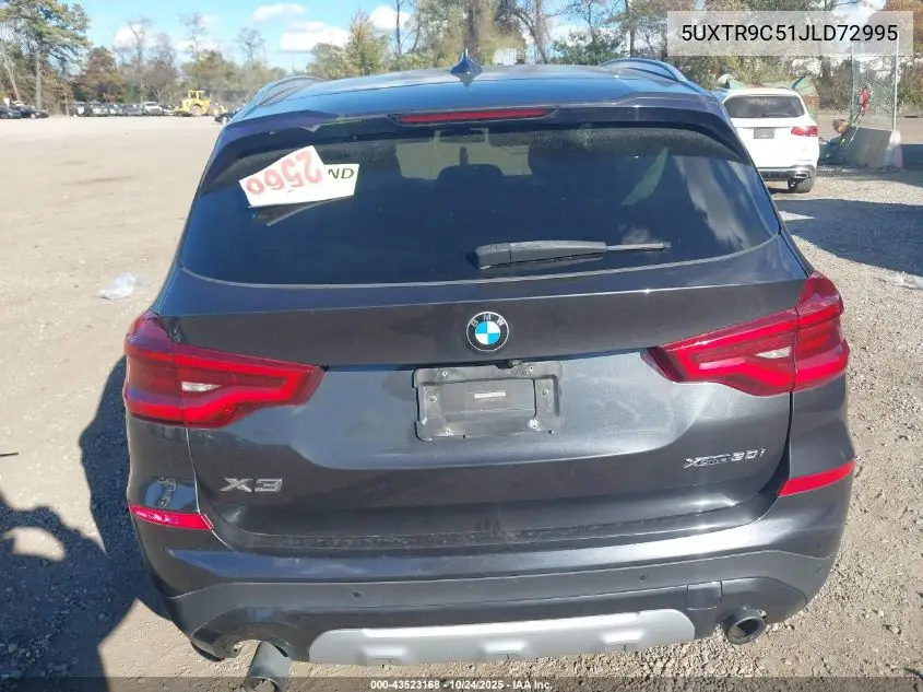 5UXTR9C51JLD72995 2018 BMW X3 xDrive30I