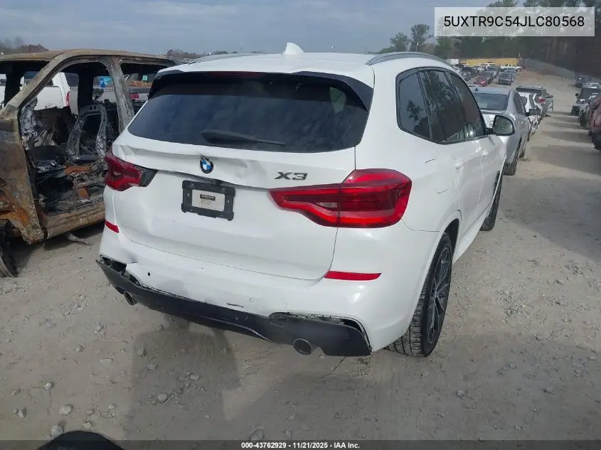5UXTR9C54JLC80568 2018 BMW X3 xDrive30I