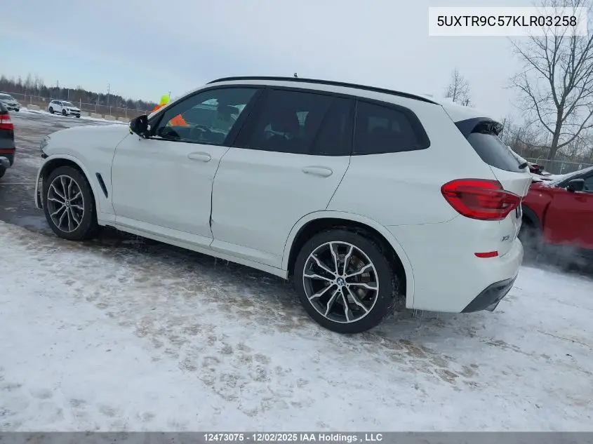 5UXTR9C57KLR03258 2019 BMW X3 xDrive30I