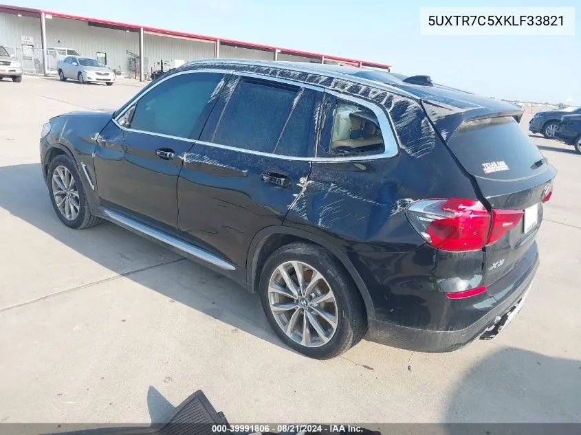 5UXTR7C5XKLF33821 2019 BMW X3 Sdrive30I