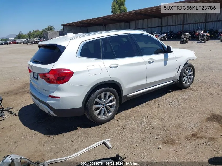 5UXTR7C56KLF23786 2019 BMW X3 Sdrive30I