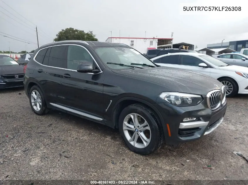 5UXTR7C57KLF26308 2019 BMW X3 Sdrive30I