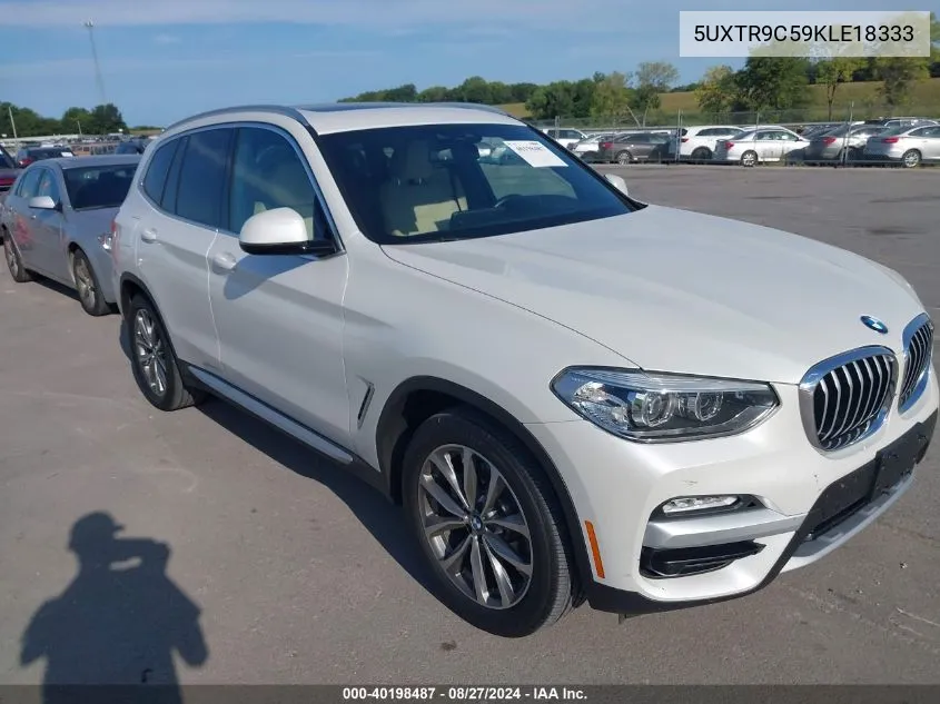 5UXTR9C59KLE18333 2019 BMW X3 xDrive30I