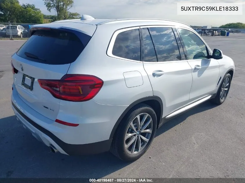 5UXTR9C59KLE18333 2019 BMW X3 xDrive30I