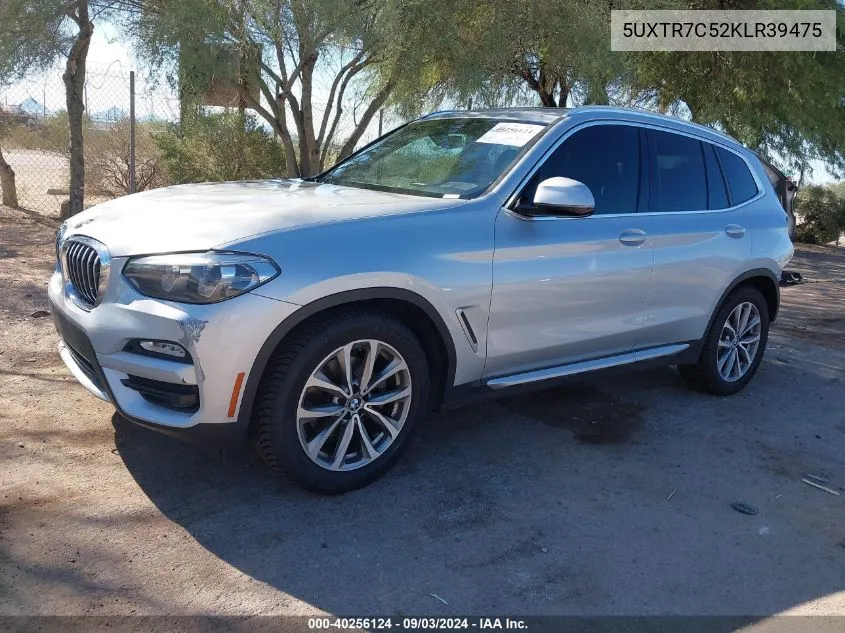 5UXTR7C52KLR39475 2019 BMW X3 Sdrive30I