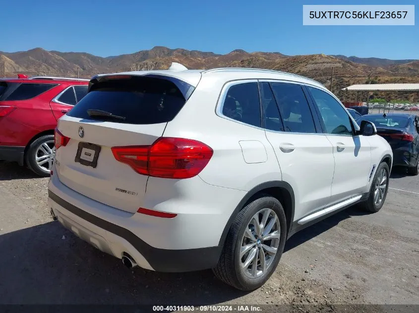 5UXTR7C56KLF23657 2019 BMW X3 Sdrive30I