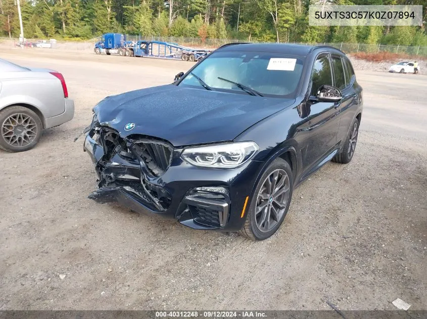 5UXTS3C57K0Z07894 2019 BMW X3 M40I