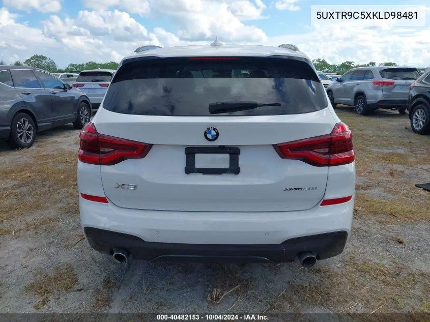 5UXTR9C5XKLD98481 2019 BMW X3 xDrive30I