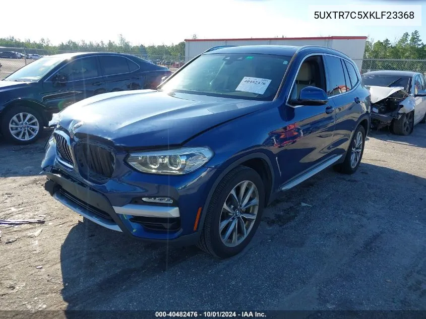 5UXTR7C5XKLF23368 2019 BMW X3 Sdrive30I