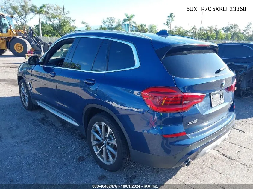 5UXTR7C5XKLF23368 2019 BMW X3 Sdrive30I